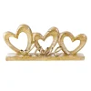 Themen-Deko^DecoWoerner Herz-Holz-Aufsteller Mit Love-Buchstaben 35 X 5 X 16 Cm braun