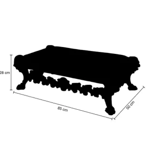Xxl Weihnachtsdeko^DecoWoerner Hocker 85 Cm Lang