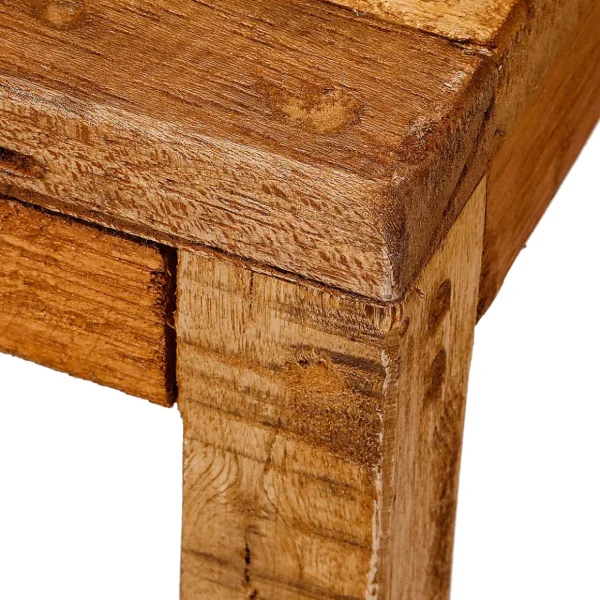 Warenpräsentation | Naturdeko^DecoWoerner Holz-Beistell-Tische Säulen-Set 60, 75, 90 Cm braun