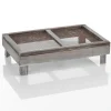 Herbstdeko^DecoWoerner Holzbox Mit Gitter 28 Cm braun