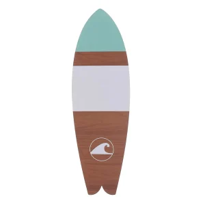 Sommerdeko^DecoWoerner Holzdisplay "Surfboard" 130 X 40 Cm mehrfarbig