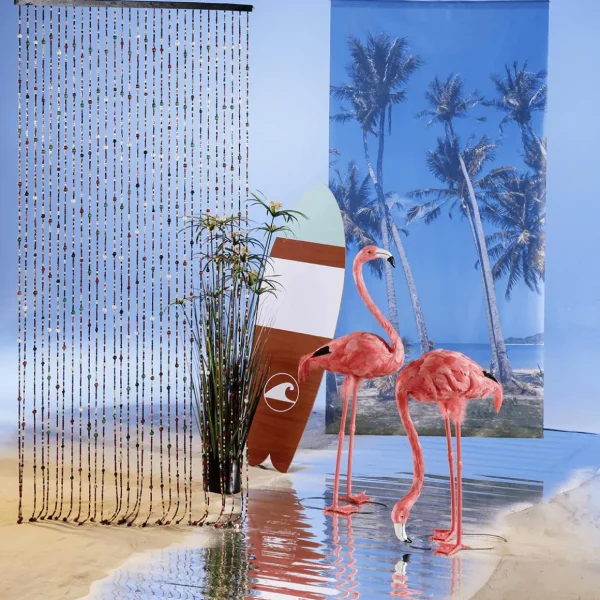 Sommerdeko^DecoWoerner Holzdisplay "Surfboard" 130 X 40 Cm mehrfarbig