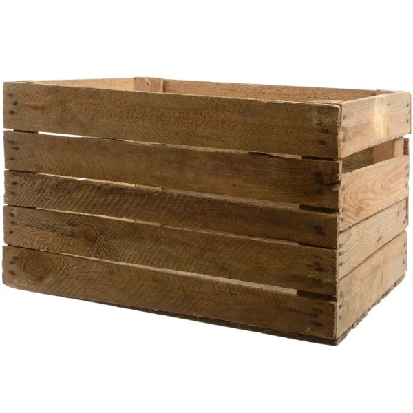 Naturdeko | Pflanzengefäße & Dekorationshilfen^DecoWoerner Holzkiste Vintage 50 Cm Lang braun