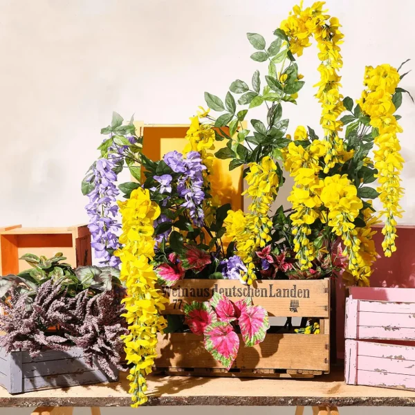 Pflanzengefäße & Dekorationshilfen^DecoWoerner Holzkisten-Satz, rosa