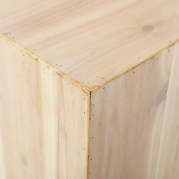 Warenpräsentation | Naturdeko^DecoWoerner Holz-Minisäulen Set Natur Beige