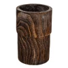 Naturdeko | Pflanzengefäße & Dekorationshilfen^DecoWoerner Holz-Vase 28,50 Cm Dunkel braun