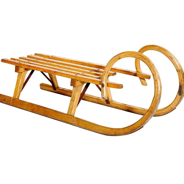 Naturdeko | Winterdeko^DecoWoerner Hornschlitten Original, 100 Cm Lang braun