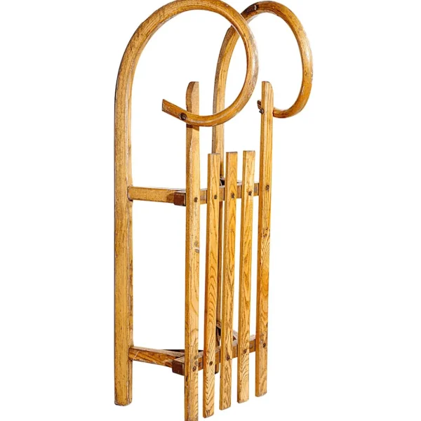 Naturdeko | Winterdeko^DecoWoerner Hornschlitten Original, 100 Cm Lang braun