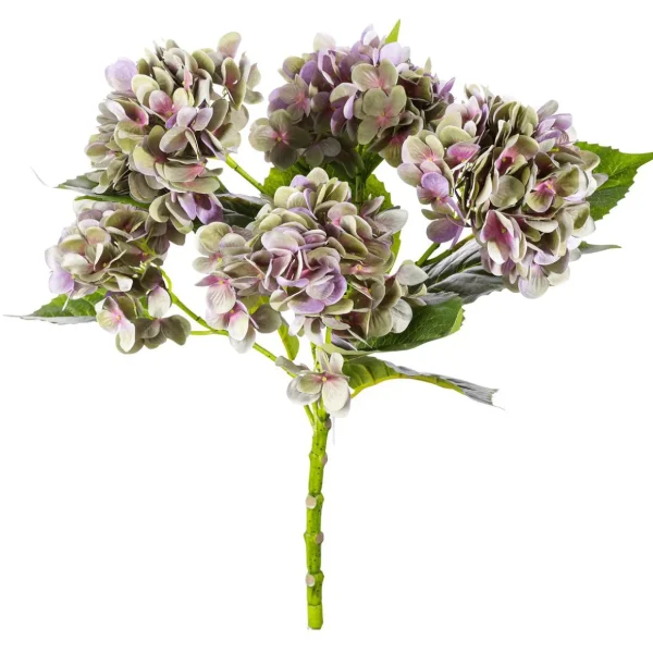 Kunstblumen^DecoWoerner Hortensien-Kunstblumenstrauß Lila, 60 Cm violett