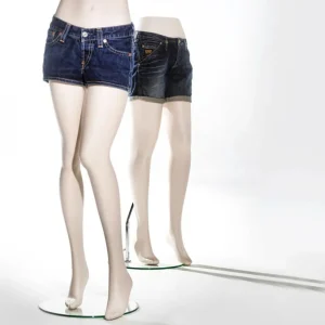 Schaufensterpuppen^DecoWoerner Hosen- Und Shorts-Präsenter Damen, 120 Cm Hoch Beige