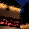 Weihnachtsbeleuchtung^DecoWoerner Icicle-Light Lichterkette 300 X 100cm IP44 Weiß