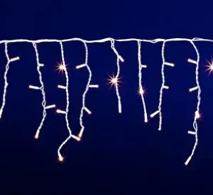 Weihnachtsbeleuchtung^DecoWoerner Icicle-Light Lichterkette 300 X 50 Cm IP44 Weiß