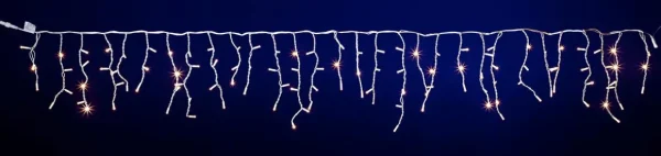 Weihnachtsbeleuchtung^DecoWoerner Icicle-Light Lichterkette 300 X 50 Cm IP44 Weiß