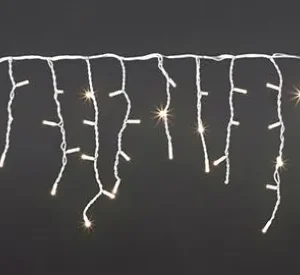 Weihnachtsbeleuchtung^DecoWoerner Icicle-Light Lichterkette 300 X 50 Cm IP44 Weiß