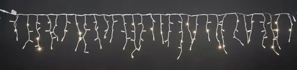 Weihnachtsbeleuchtung^DecoWoerner Icicle-Light Lichterkette 300 X 50 Cm IP44 Weiß