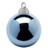 Weihnachtskugeln^DecoWoerner Jeanse, Glänzende Weihnachtskugeln Aus Schwer Entflammbarem Kunststoff, 6 Cm Ø – 24 Stück blau