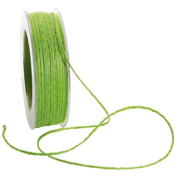 Geschenkband^DecoWoerner Juteschnur, 50 M, Hell grün