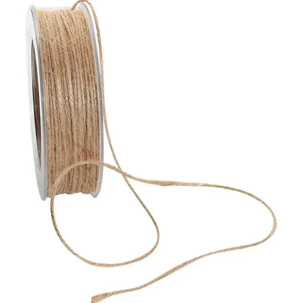 Geschenkband^DecoWoerner Juteschnur, 50 M, Natur braun