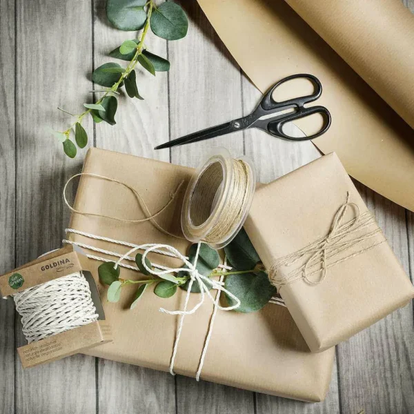 Geschenkband^DecoWoerner Juteschnur, 50 M, Natur braun