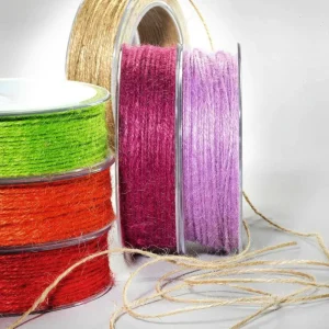 Geschenkband^DecoWoerner Juteschnur, 50 M, rot
