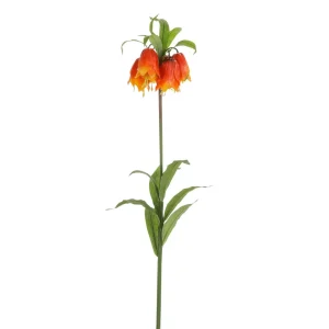 Kunstblumen^DecoWoerner Kaiserkrone Fritillaria Imperialis Kunstblume 110 Cm orange