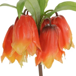 Kunstblumen^DecoWoerner Kaiserkrone Fritillaria Imperialis Kunstblume 110 Cm orange