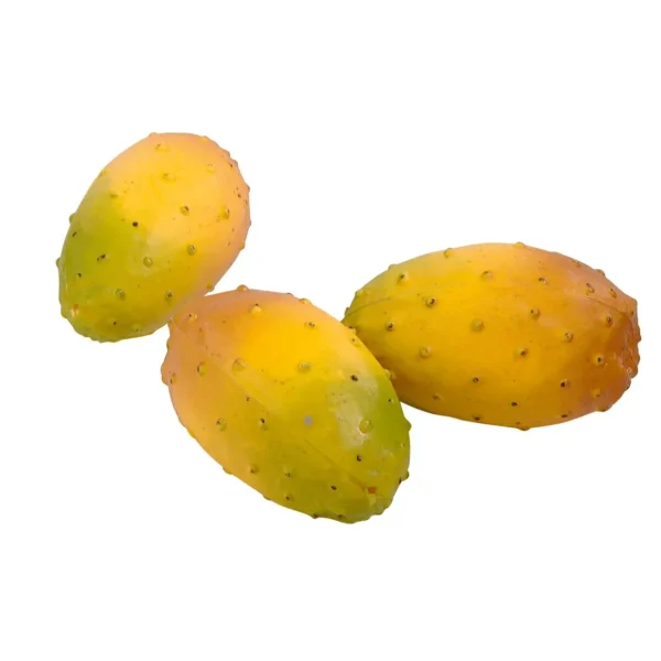 Obst & Früchte^DecoWoerner Kaktusfeigen Lebensmittel-Attrappe gelb