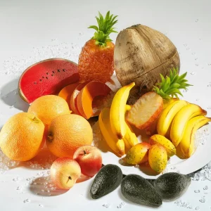 Obst & Früchte^DecoWoerner Kaktusfeigen Lebensmittel-Attrappe gelb