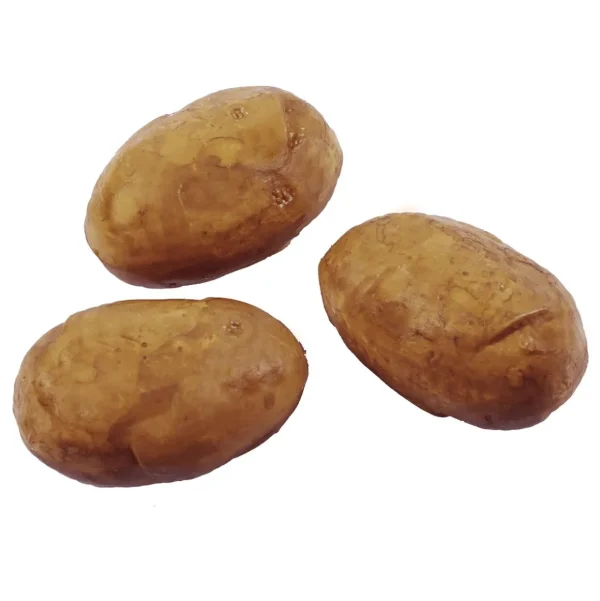 Gemüse & Kräuter^DecoWoerner Kartoffel Lebensmittel-Attrappe 11 Cm, 3 Stück braun