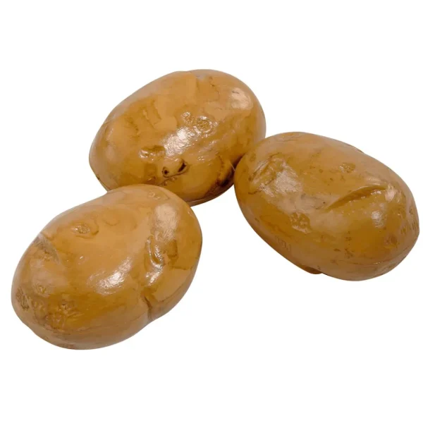 Gemüse & Kräuter^DecoWoerner Kartoffel Lebensmittel-Attrappe 11 Cm, 3 Stück braun