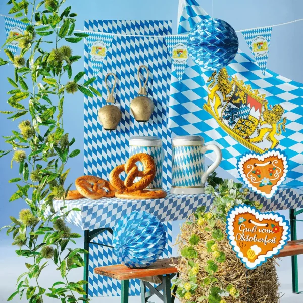 Themen-Deko | Herbstdeko^DecoWoerner Kartonherz-Hänger "Oktoberfest" mehrfarbig