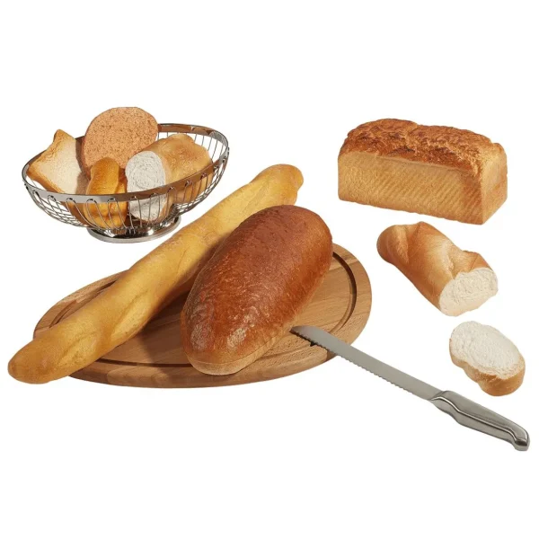 Brot & Kuchen^DecoWoerner Kastenbrot Lebensmittel-Attrappe 21 Cm braun