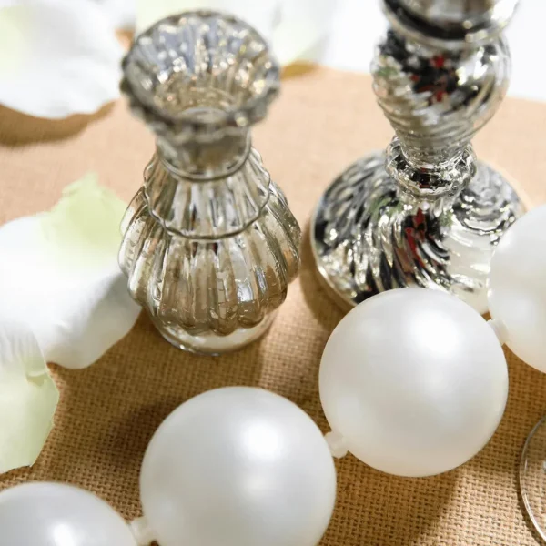 Dekorationshilfen & Werkzeug^DecoWoerner Kerzen-Ständer, Set à 3 Stück silber