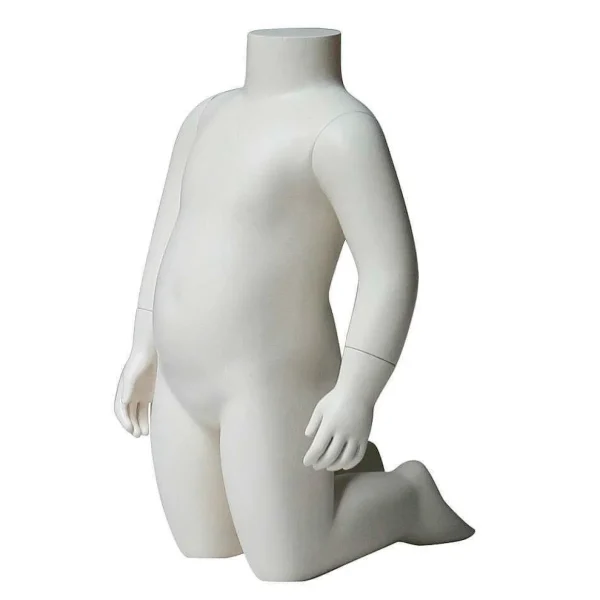 Schaufensterpuppen^DecoWoerner Kinder Schaufensterfigur Headless, , 2 Jahre weiß