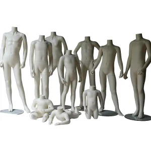 Schaufensterpuppen^DecoWoerner Kinder Schaufensterfigur Headless, , 2 Jahre weiß