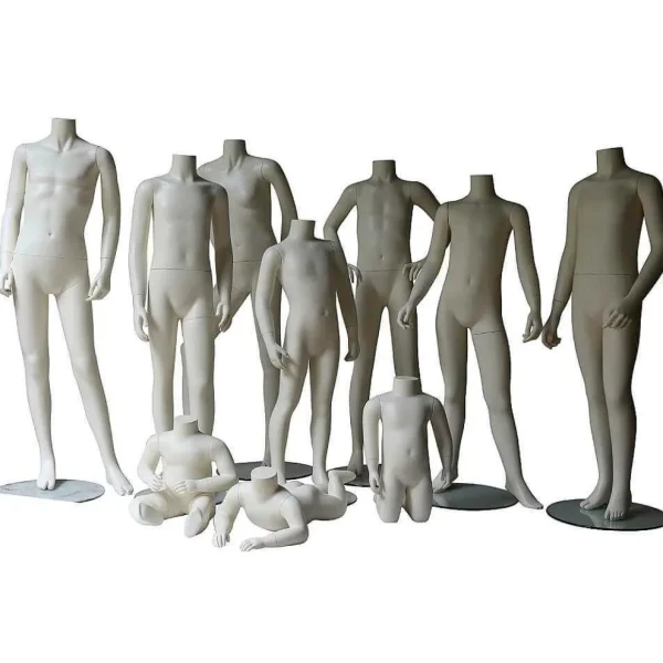 Schaufensterpuppen^DecoWoerner Kinder Schaufensterfigur Headless, , 2 Jahre weiß