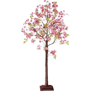 Kunstbäume^DecoWoerner Kirschblüten-Kunstbaum Mit Standplatte 120 Cm rosa