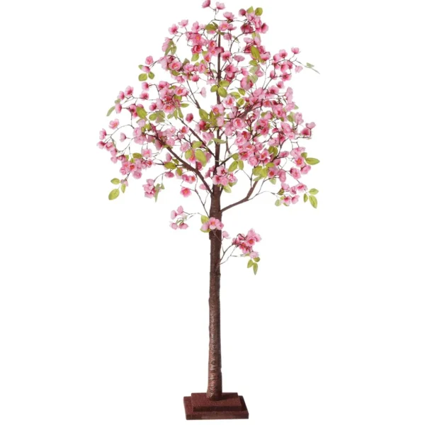 Kunstbäume^DecoWoerner Kirschblüten-Kunstbaum Mit Standplatte 120 Cm rosa