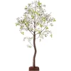 Kunstbäume^DecoWoerner Kirschblüten-Kunstbaum Mit Standplatte 120 Cm weiß