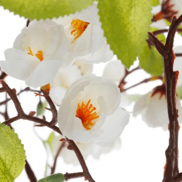 Kunstbäume^DecoWoerner Kirschblüten-Kunstbaum Mit Standplatte 120 Cm weiß