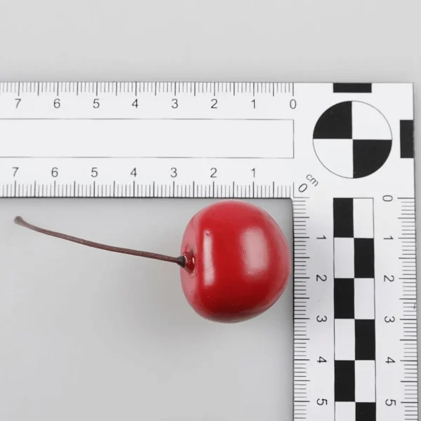 Obst & Früchte^DecoWoerner Kirschen Lebensmittel-Attrappen, Pack à 24 Stück rot