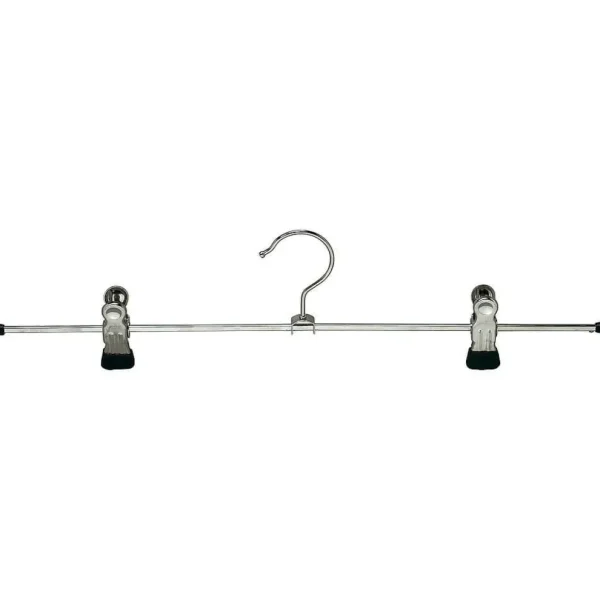 Kleiderbügel^DecoWoerner Klammerbügel 40 Cm, 1 Karton à 100 Stück silber
