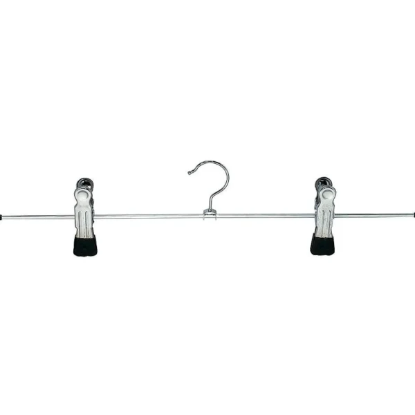 Kleiderbügel^DecoWoerner Klammerbügel Maxi 40 Cm, 1 Karton à 100 Stück silber