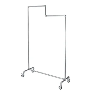 Kleiderständer^DecoWoerner Kleiderständer FACTORY Mit Abstufung 150 Cm silber