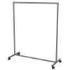 Kleiderständer^DecoWoerner Kleiderständer Mit Rollen 120 X 153 Cm Grau