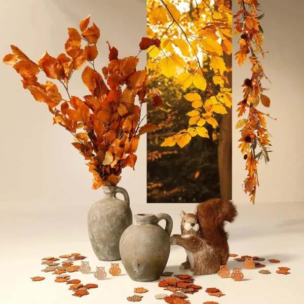 Herbstdeko | Girlanden & Ranken^DecoWoerner Künstliche Beeren-Herbst-Ranke 15 X 145 Cm orange