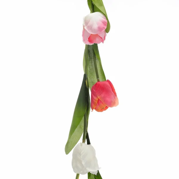 Girlanden & Ranken | Kunstblumen^DecoWoerner Künstliche Bunte Tulpenranke 180 Cm mehrfarbig