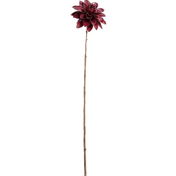 Herbstdeko^DecoWoerner Künstliche Dahlie 56 Cm rot