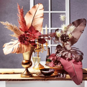 Herbstdeko | Kunstblumen^DecoWoerner Künstliche Dahlie 56 Cm grün