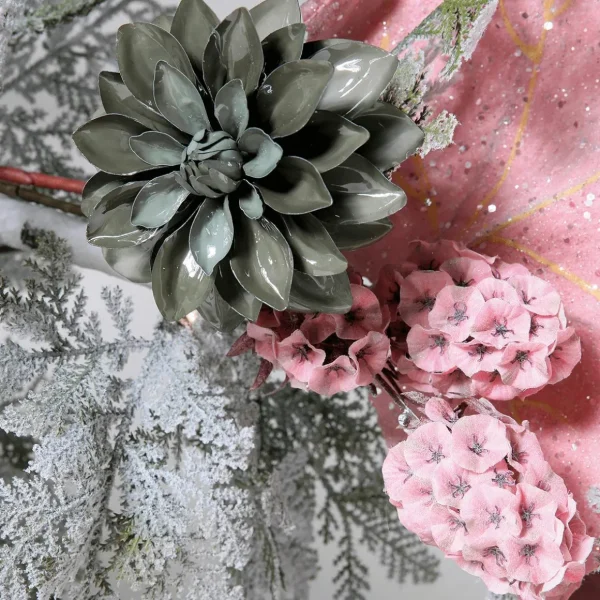 Herbstdeko | Kunstblumen^DecoWoerner Künstliche Dahlie 56 Cm grün